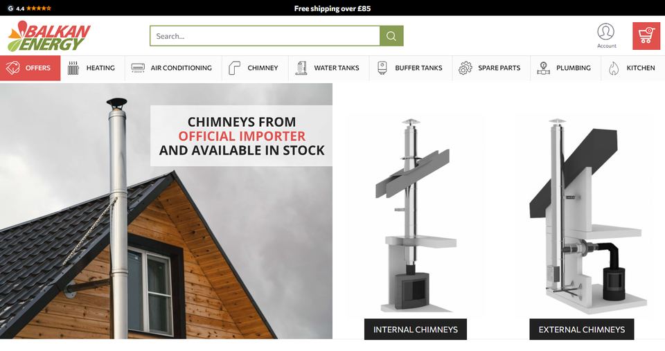 United Kingdom online store balkanenergy.co.uk homepage