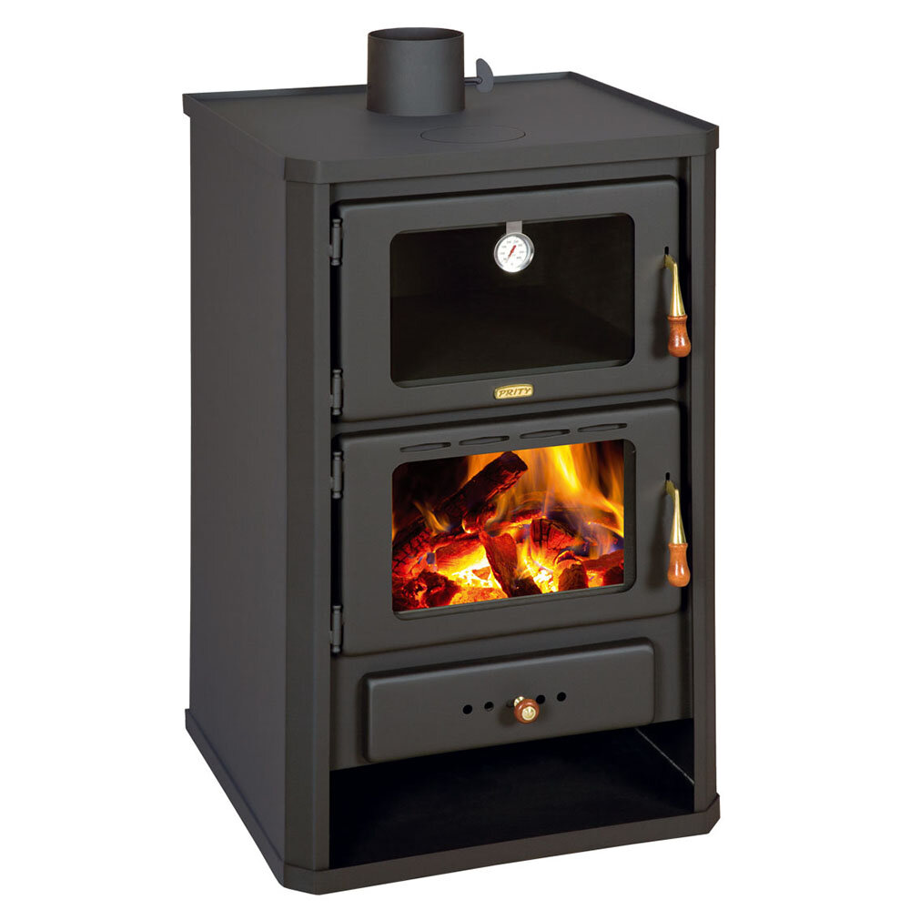 Wood burning stove with oven Prity FG 14.2kW, Log