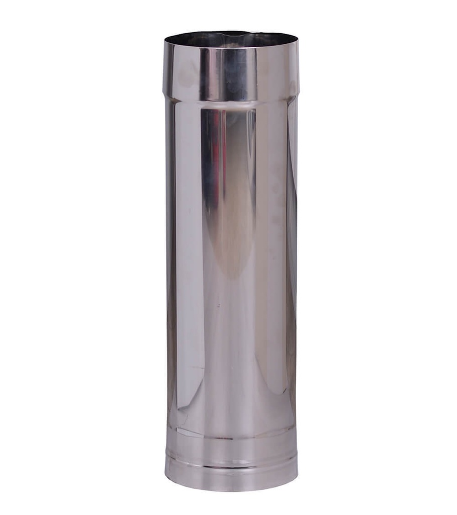 Flue pipe, Stainless steel AISI 304, Straight, Length 0.5m, Ф180
