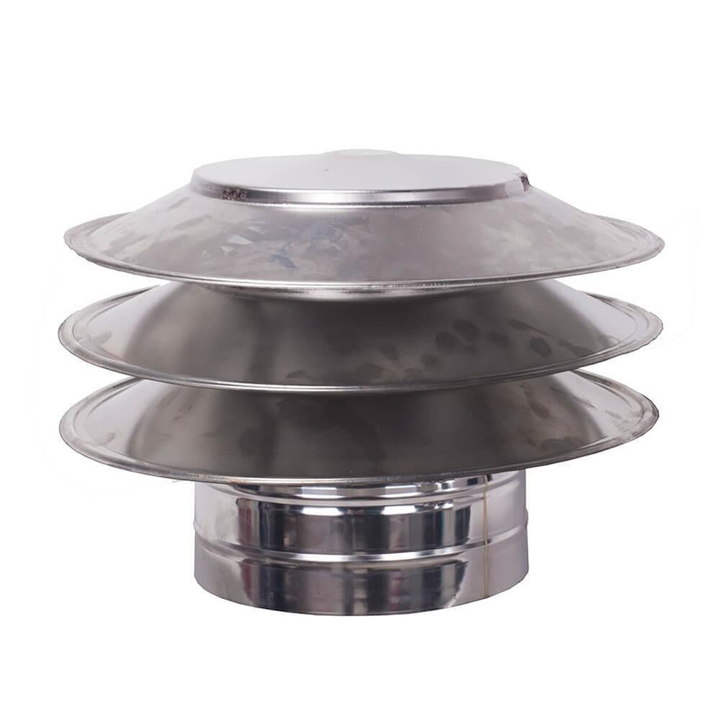 Chimney cowl Pagoda Persida, Stainless steel AISI 304, Φ130
