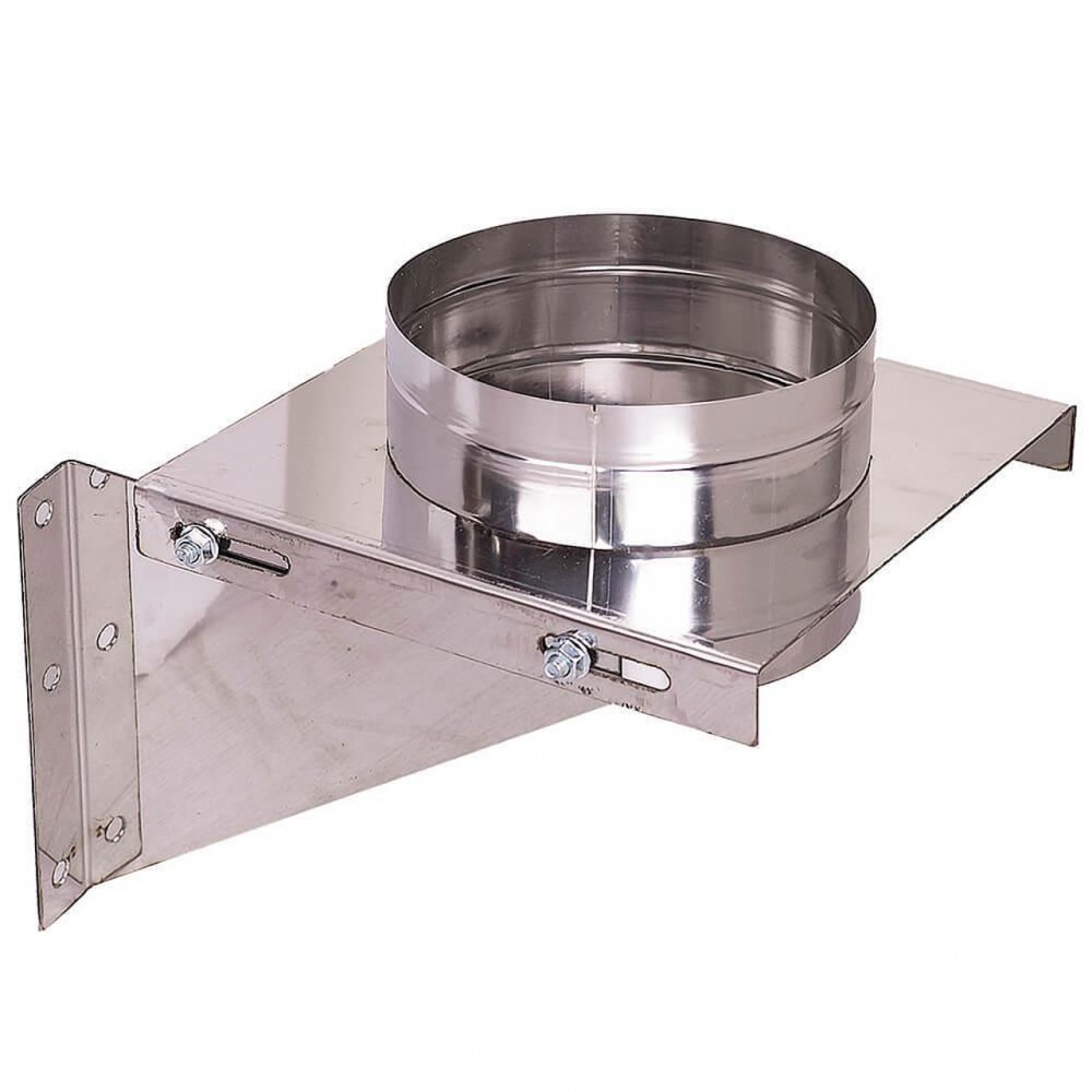 Adjustable wall support / Chimney bracket, Stainless steel AISI 304, Ф280