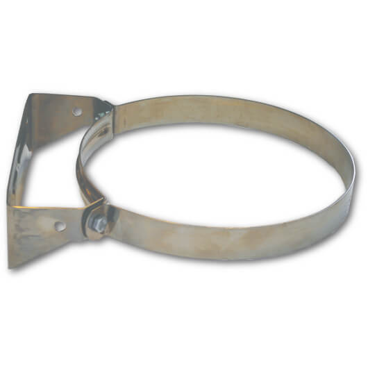 Colier prindere perete burlan semineu, Inox, Ф100