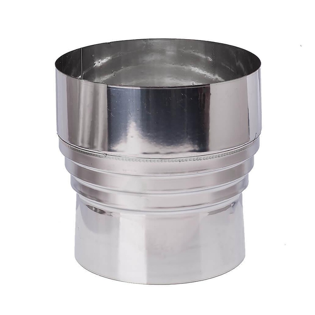 Reductie Burlan Pentru Seminee Peleti, Inox AISI 304, Φ80F-130M