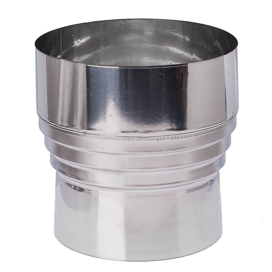 Flue adaptor, Stainless steel AISI 304, Φ80F-100M - Φ300M-350F