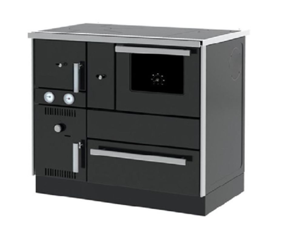 Wood cooker stove with back boiler Alfa Plam Alfa Term 27, 27.56kW