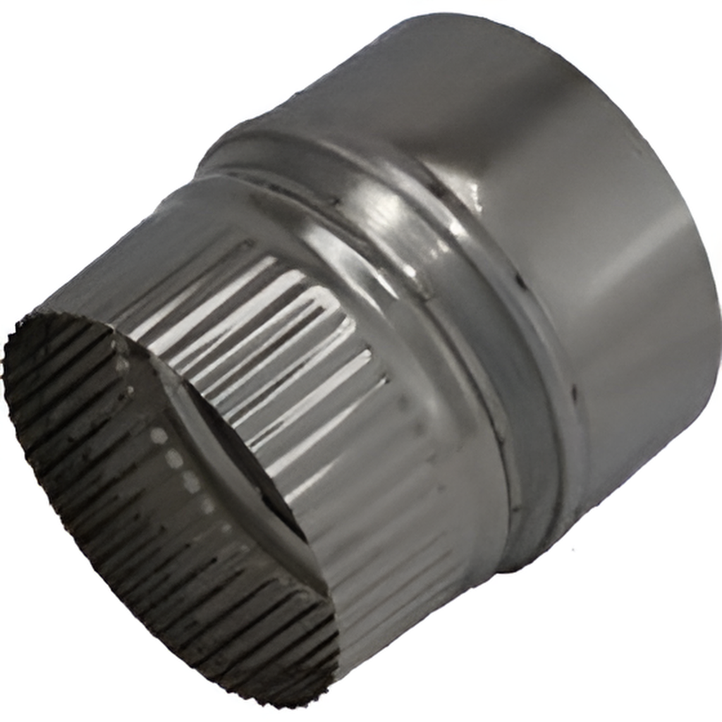 Flue adaptor, Stainless steel Ø100F-150M