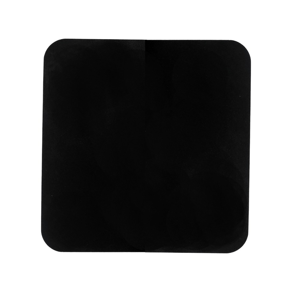 Wood Stove Hearth Pad, Black steel 2mm, Size 98x98cm