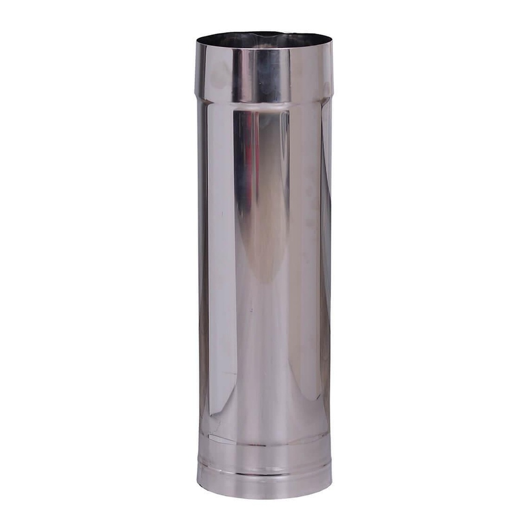 Flue pipe, Stainless steel AISI 304, Straight, Length 0.5m, Ф120