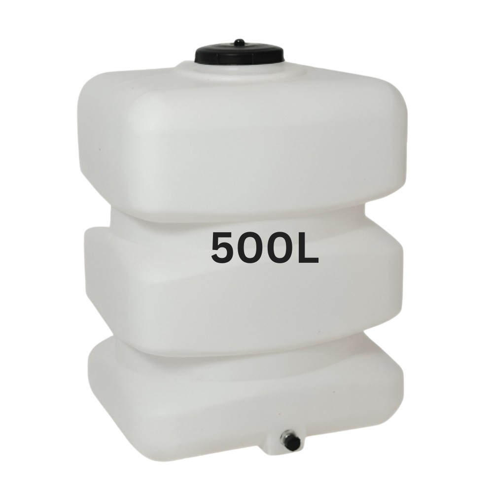 Drinking water storage tank MAVIL, rectangular vertical 500 L (white)