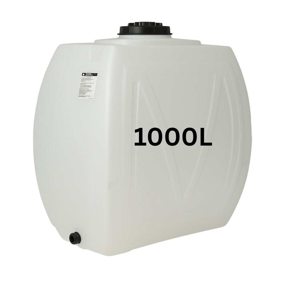 Drinking water storage tank MAVIL, parallelepiped Classic Narrow 1000 L (white)