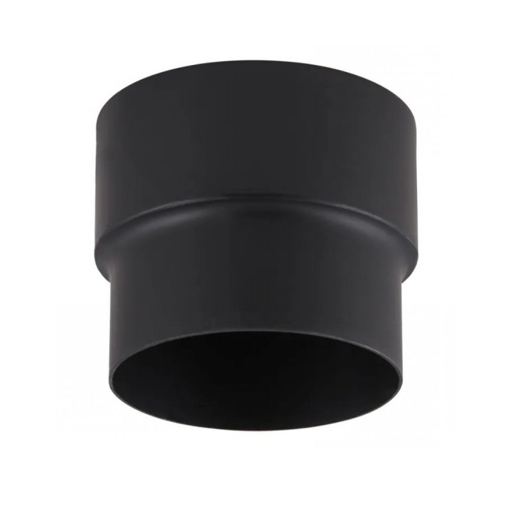 Flue adaptor PARKANEX, Steel, Black, Ø120-130