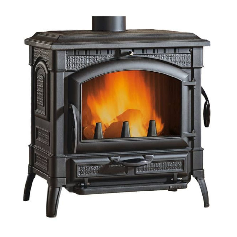 Italian cast iron wood burning stove with oven La Nordica Isotta EVO, 11.9kW