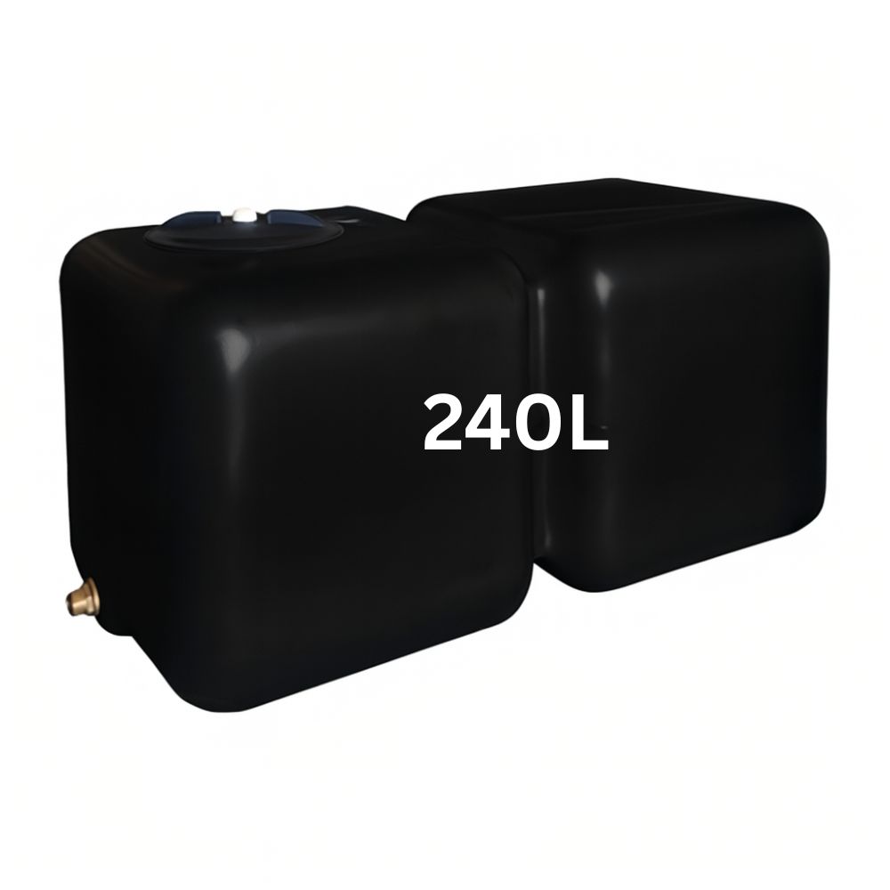 HydroMoby AQUA S12 drinking water tank, horizontal 240 l (black)