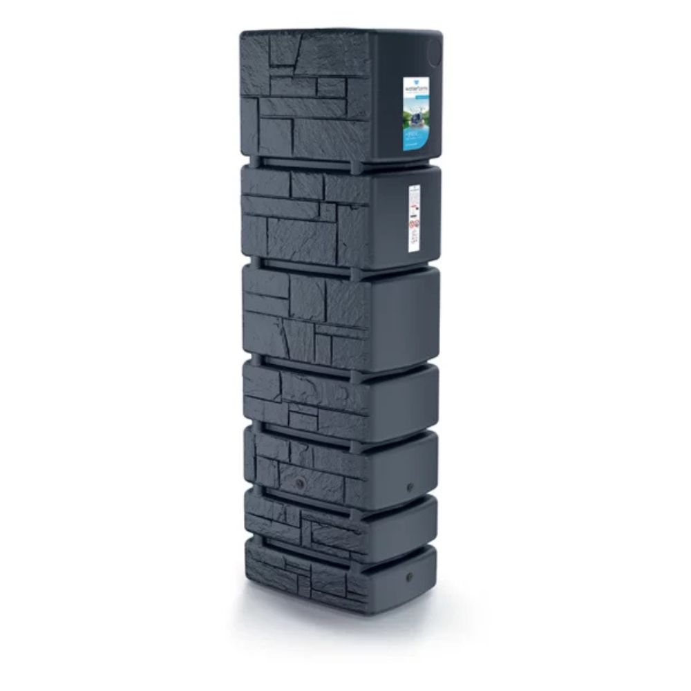 Δεξαμενή Συλλογής Βρόχινου Νερού Arves Tower Stone, 350L, Ανθρακί