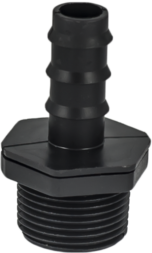 [07.349.022] Adapter with external thread 20 mm x 3/4" ribbed