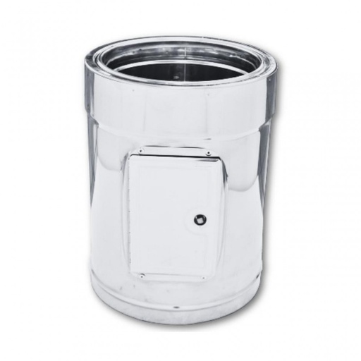 [05.418.014] Twin wall inspection element, Stainless steel AISI 304, Straight, Insulated Ф350-500