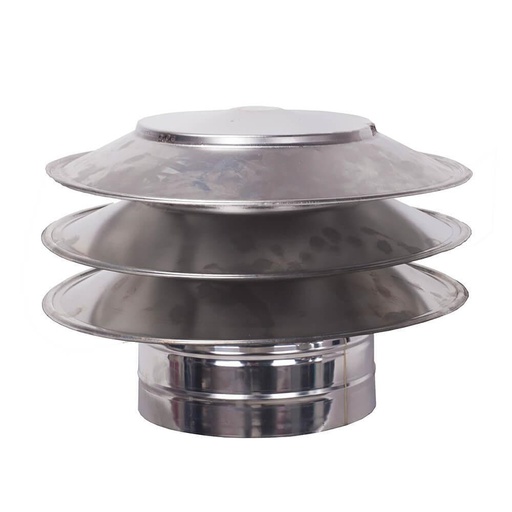 [05.426.020] Chimney cowl Pagoda Persida, Stainless steel AISI 304, Φ130