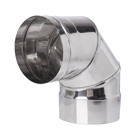 [05.417.051] Stove pipe elbow 90°, Stainless steel AISI 304, Φ180