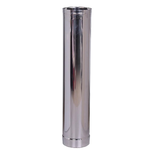[05.418.029] Burlan, Perete Dublu, Inox AISI 304, Drept, Izolat Lungime 1m, Ф150-200