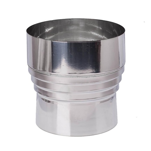 [05.423.070] Flue adaptor, Stainless steel AISI 304, Φ120M-130F