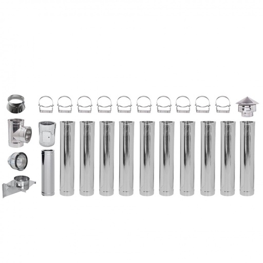 [05.420.027] Flue kit Stainless steel Insulated Ф230 (inner diameter), 11.7m
