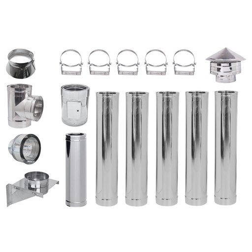 [05.420.055] Flue kit Stainless steel Insulated Ф200 (inner diameter), 6.7m