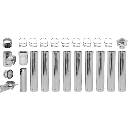 [05.420.059] Flue kit Stainless steel Insulated Ф200 (inner diameter), 10.7m