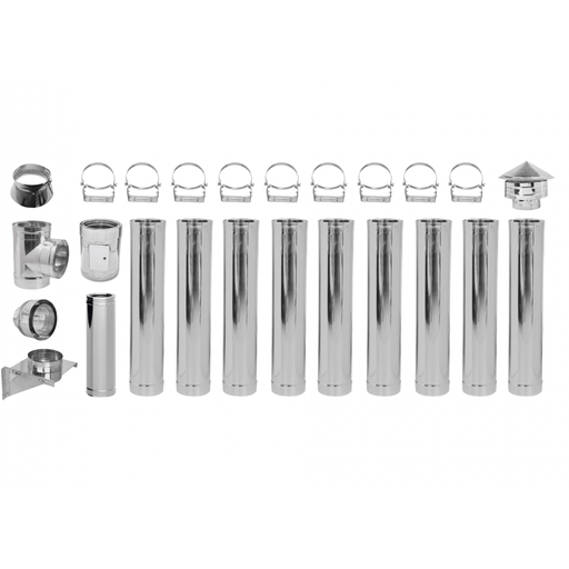 [05.420.083] Flue kit Stainless steel Insulated Ф180 (inner diameter), 10.7m