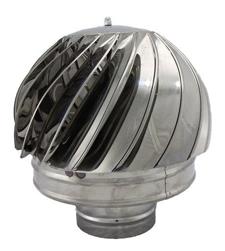 [05.444.009] Aspiromatic revolving chimney cowl, Stainless steel, Φ100