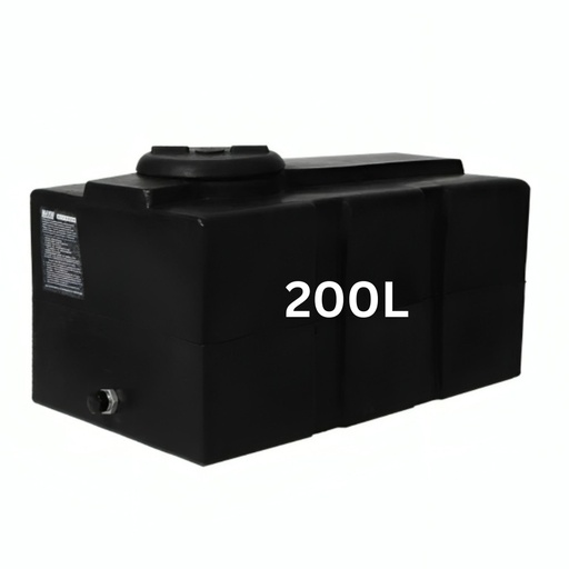 [07.359.077] Drinking water storage tank MAVIL, horizontal Loft 200 L (black)