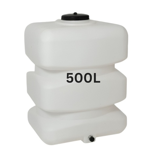 [07.359.091] Rezervor apă potabilă MAVIL, dreptunghiular vertical 500 L (alb)