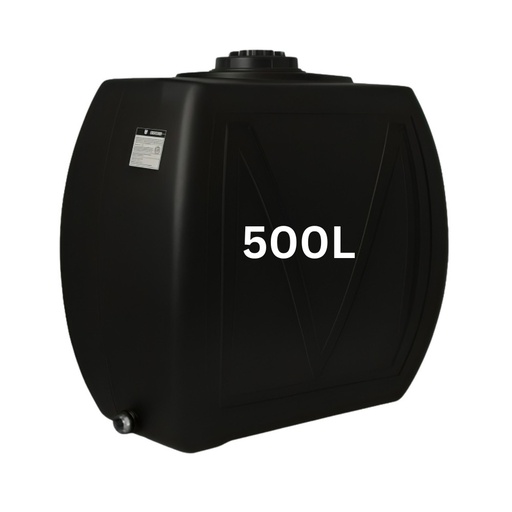[07.359.095] Drinking water storage tank MAVIL, parallelepiped Classic Narrow 500 L (black)
