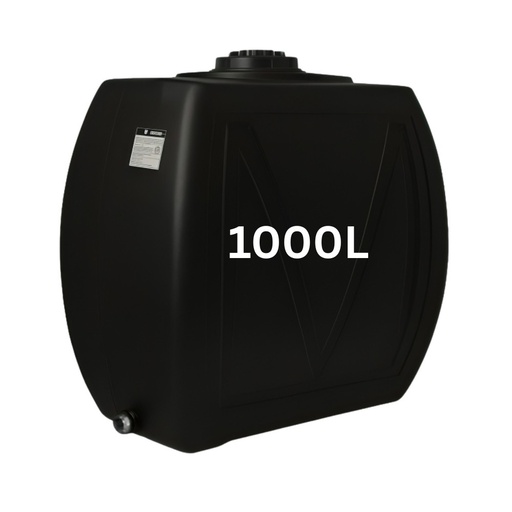 [07.359.101] Rezervor apă potabilă MAVIL, paralelipiped clasic îngust 1000 L (negru)