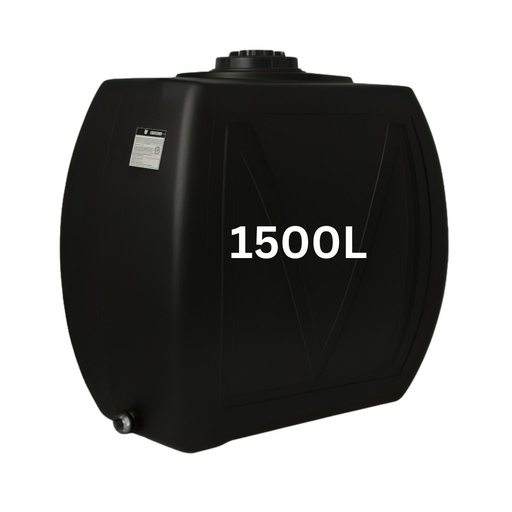 [07.359.102] Rezervor apă potabilă MAVIL, paralelipiped clasic îngust 1500 L (negru)
