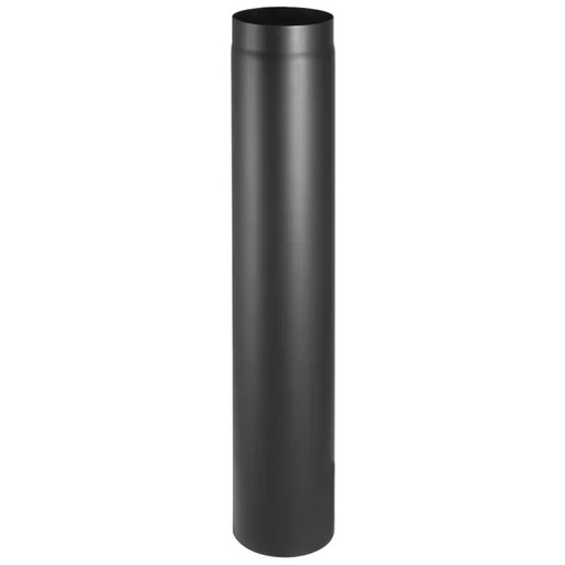 [5901592603851] Burlan negru din oțel PARKANEX , Drept, Lungime 1m, Ø130