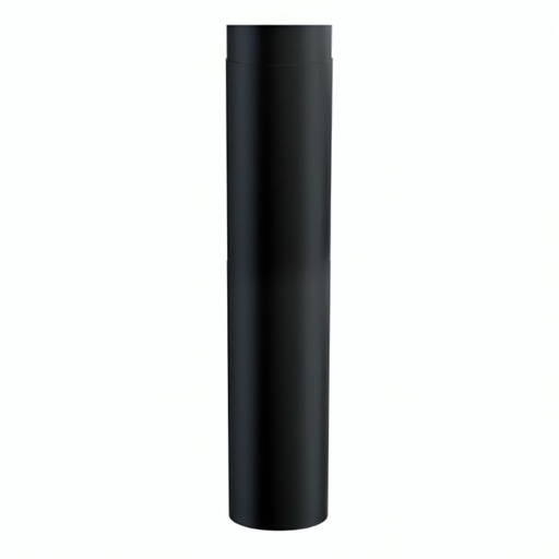 [5901592603868] Black steel flue pipe PARKANEX , Straight, Length 1m, Ø150