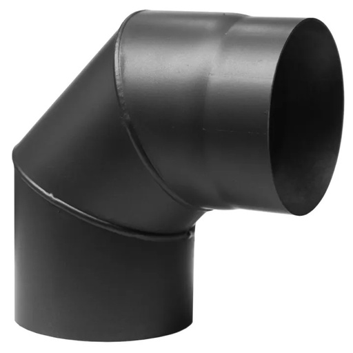 [5901592607330] Flue pipe elbow 90° PARKANEX, Steel, Black, Ø150