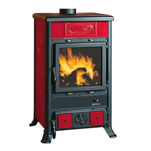 [08.435.421] Semineu italian pe lemne La Nordica Rossella R1 rosu, 8,8kW