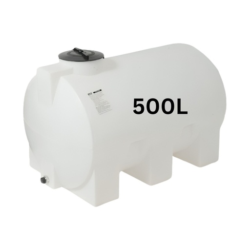 [07.359.165] Drinking water storage tank MAVIL, cylindrical horizontal 500 L (white)